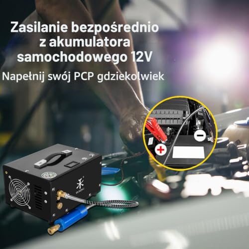 TUXING Pcp Air Compressor 4500 Psi, Protable Air Compressor Wysokociśnieniowy kompresor elektryczny do pistoletów pneumatycznych PCP Zbiorniki do nurkowania (TXET061-1)