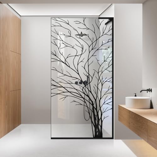 Mampara de ducha de vidrio transparente 80 cm Aqua Roy con tratamiento antical de 8 mm 2