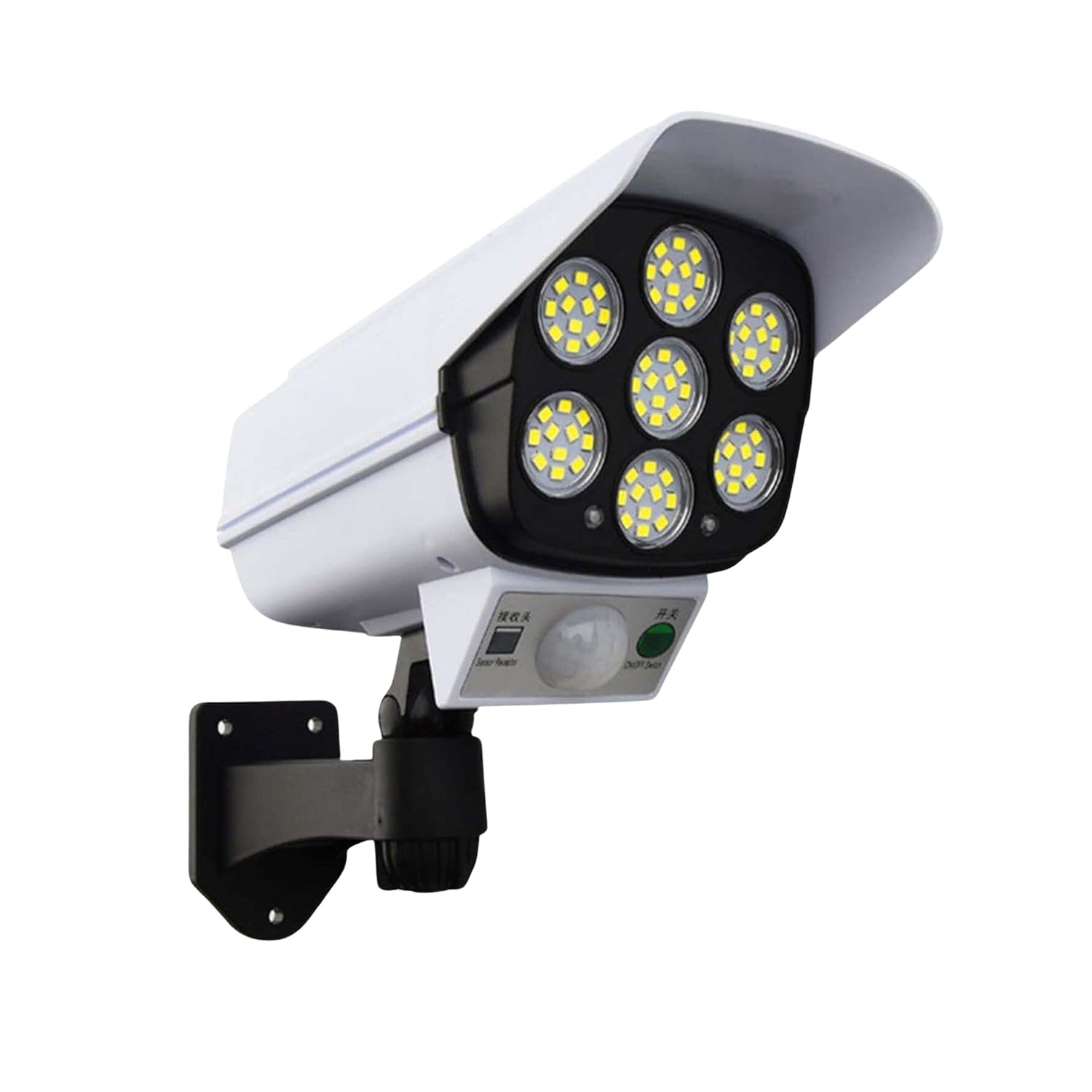 Solar Light Outdoor Motion Sensor Security Camera Shaped Dummy Wall Lamp (1 Pc)-image-49