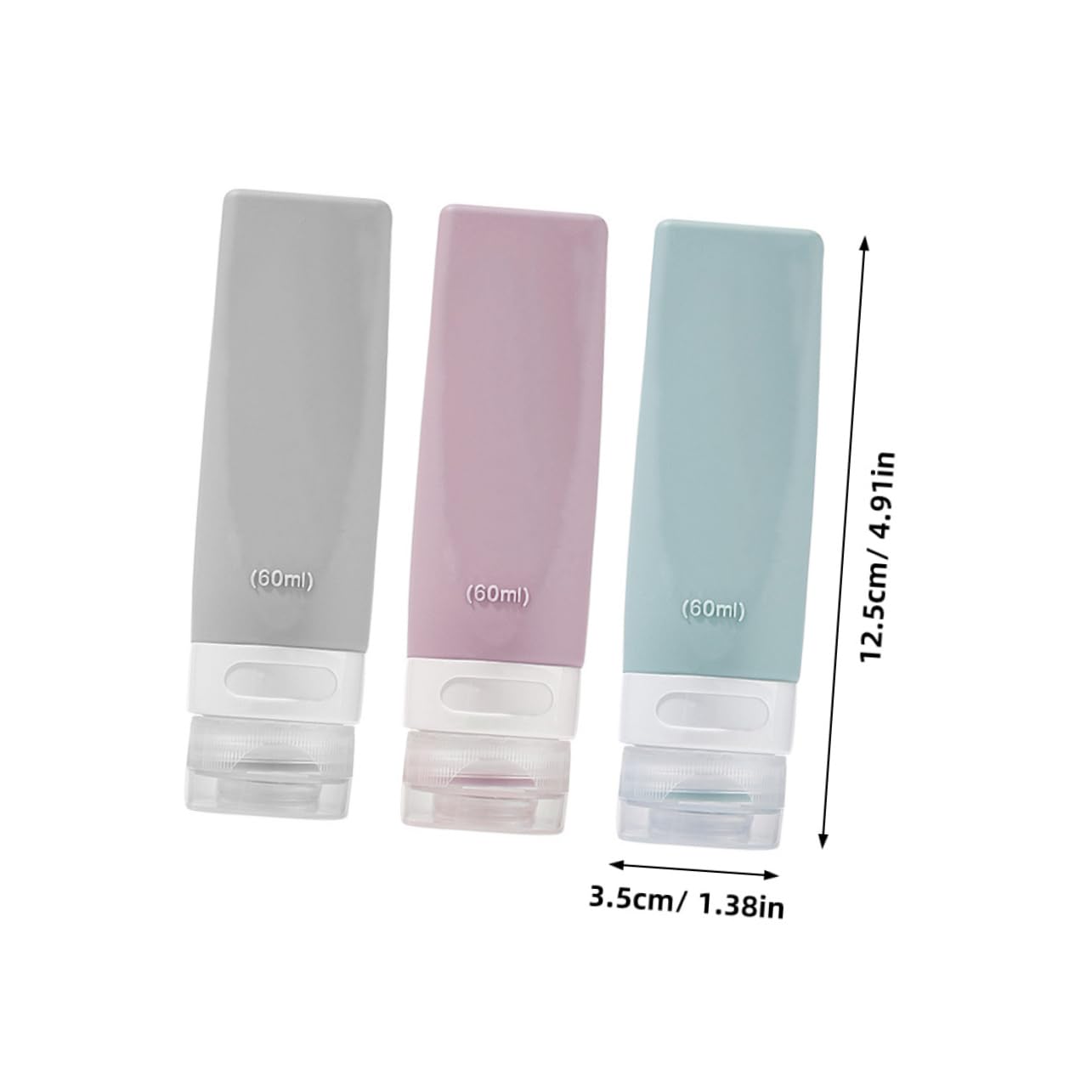FOMIYES 5 Set Di Flaconi Per Cosmetici Liquidi Da Viaggio Flaconi Per Lozione Contenitori Per Shampoo Da Viaggio in Silicone 3 Pezzi*5