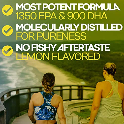 High Strength Omega 3 Fish Oil Supplement 3750Mg (High Epa 1350Mg + Dha 900Mg) Fish Oil Omega 3 Pills Triple Strength Burpless Wild Caught Fish Oil Capsules Heart Health Joint Support (180) #TOP5