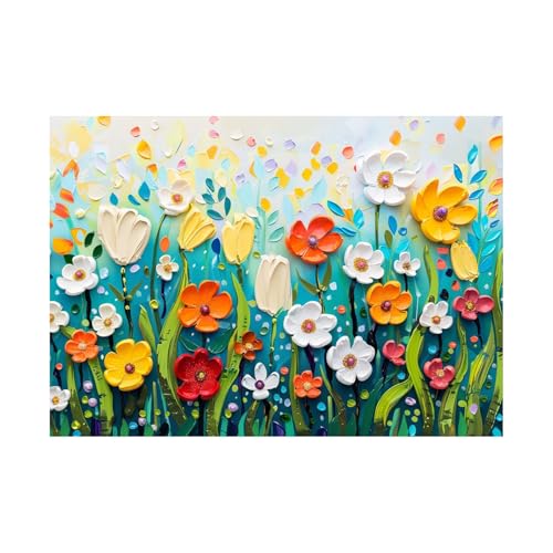 Peinture végétale sur toile 80x120cm pour apaiser votre intérieur moderne