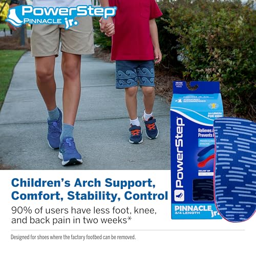 Plantillas PowerStep Pinnacle Junior 3/4 para niños miniatura 3