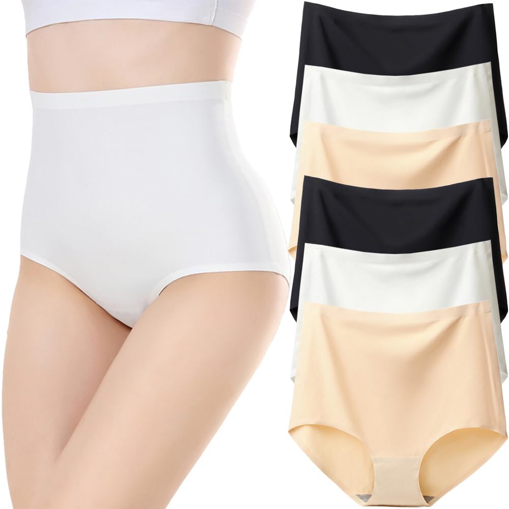 Biancheria intima da donna senza cuciture a vita alta slip slip invisibile copertura completa mutande