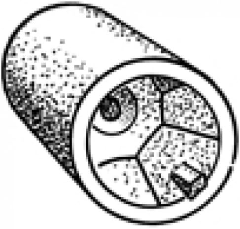 ANODE ZC CONICAL HEXG NUT SHAFT 22-25, Standard, Normal
