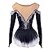 Nnnnydjy Lady's Artistic Figure Ice Skating Competition Dresses Rhythmic Gymnastics Leotards for Girls Fashion Gradient,B,15_16Years