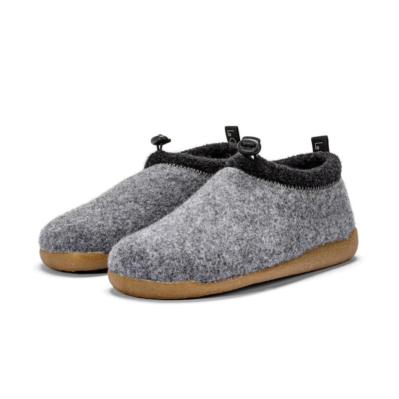 Le Clare Sillian - Pantofole Donna Invernali Chiuse in Lana Cotta con Comodo Plantare in Memory Foam, Ciabatte Uomo Calde Made in Italy, Suola Antiscivolo, Scarpe da Casa Unisex (Taglia, Colore)