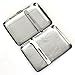 Classic Metallic Silver Color Double Sided Cigarette Case for Regular and King Size Shorter Than 100's - Ethced Model