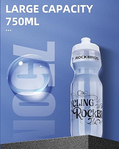 Bouteille d'eau de cyclisme premium ROCKBROS grand volume et sans BPA