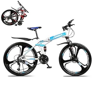 Opvouwbare fiets, volwassen opvouwbare mountainbike, opvouwbare outroad-fietsen, gestroomlijnd frame opgevouwen binnen…