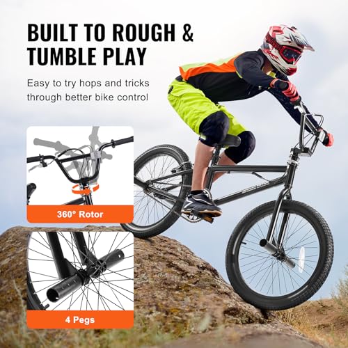 VEVOR BMX Bike, 18/20/24-Inch Wheel Freestyle & Race Bike