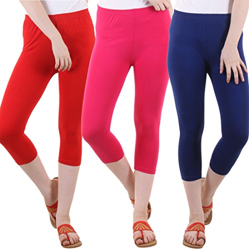 Image of DIAZ Capri for Women Combo Pack of 3