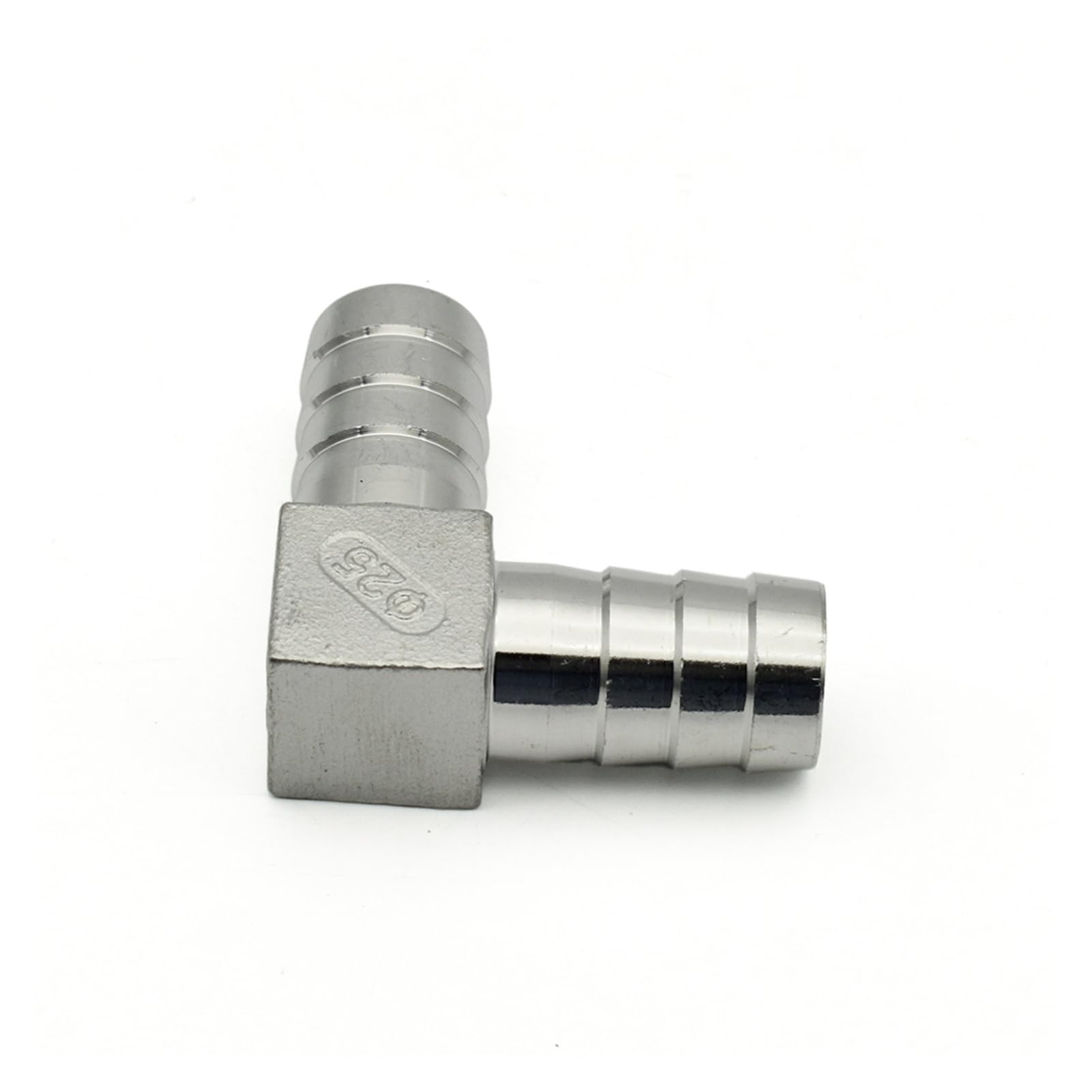 BFsaceqa Hose Barb 304 Stainless Steel T L Y Type Cross Three Way Pipe Fitting Connector Water Gas Fuel(L Hose Fitting,12mm)