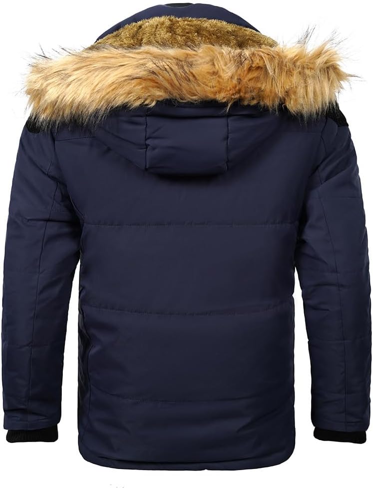 Autumn/Winter New Cotton Jacket Hooded Brushed Warm Jacket Large Men's Multi Sizes