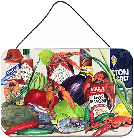 Caroline's Treasures 8540DS812 Louisana Spices Wall or Door Hanging Prints Aluminum Metal Sign Kitchen Wall Bar Bathroom Plaque Home Decor, 8x12, Multicolor image 3