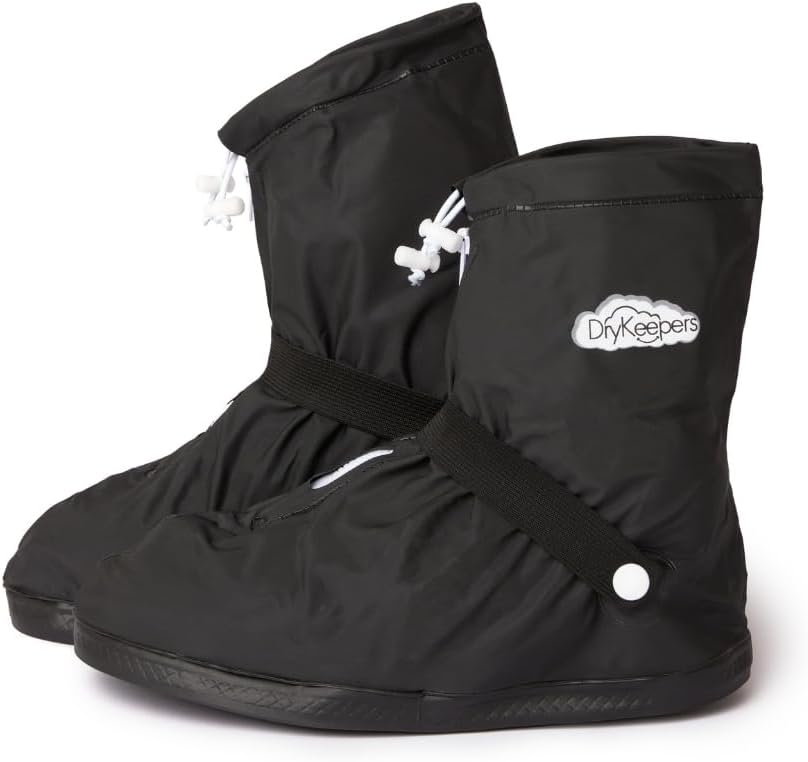 DryKeepersWaterproof Shoe Covers Non Slip Reusable Rain Shoe Protectors Ideal for Outdoor Walking Cycling Hiking Festival Shoes Motorcycling Work Shoe Cover