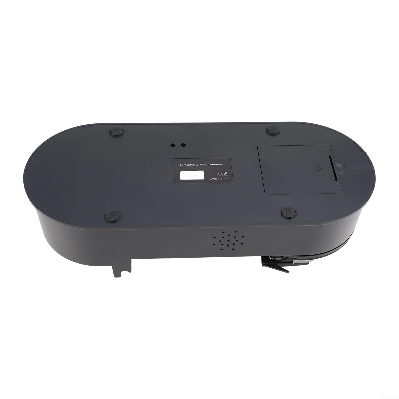 33/45 RPM per Mini Giradischi Vinile a MP3 Conversione, Built-in Card Slot, Salvaspazio ABS Giradischi