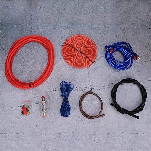 Davitu Cables, Adapters & Sockets - 6GA Car Audio Amplifier Power Line Subwoofer Cable Cord Kit Audio System Modified 6GA Audio Cable Voiture Accessories