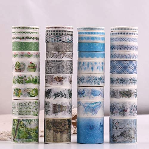 100 Rolls Washi Tape Set, NogaMoga Decorative Masking Tapes, Craft Supplies for Arts, DIY Crafts, Bullet Journals, Planners, Scrapbooking, Wrapping
