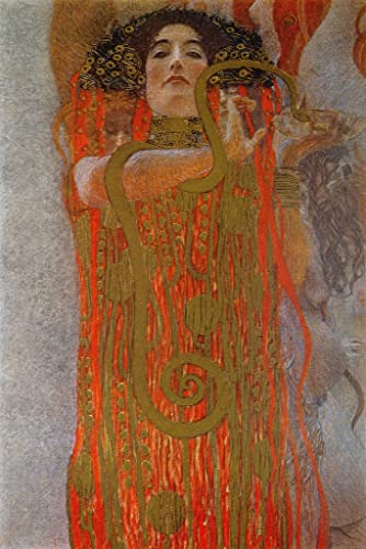 Impression d'art Hygieia Gustav Klimt image sur toile 60x90cm