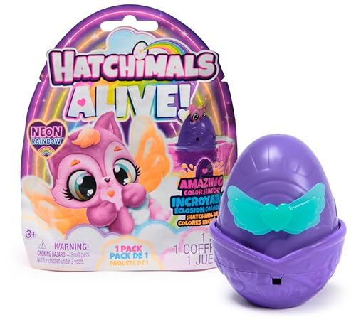 Hatchimals Alive Neon-Rainbow Überraschungs Pack - mit einem selbst-schlüpfenden Ei mit Überraschungsfigur, Spielzeug für Kinder ab 3 Jahren Hatchimals Alive Neon-Rainbow Überraschungs Pack - mit einem selbst-schlüpfenden Ei mit Überraschungsfigur, Spielzeug für Kinder ab 3 Jahren