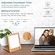 Fulluky Tageslichtlampe 10000 Lux, LED Lampe Einstellbaren Farben Helligkeiten,Timer-Einstellungen Memoryfunktion Touch-Steuerung Simulation von Tageslicht Sonnenlampe