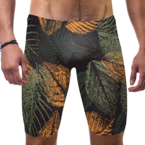 Jammer traje de baño para hombre de competición entrenamiento largo racing natación