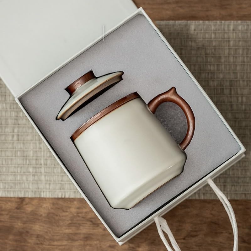 Tea Strainer Cup – Office Filter Mug with Lid-style4