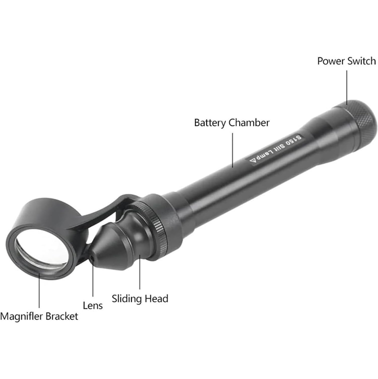 Microscopio de lámpara de hendidura portátil, microscopio de lámpara de hendidura portátil con LED, aumento de 5x, hendidura ajustable, para clínicas veterinarias, oftalmología, laboratorios y centros