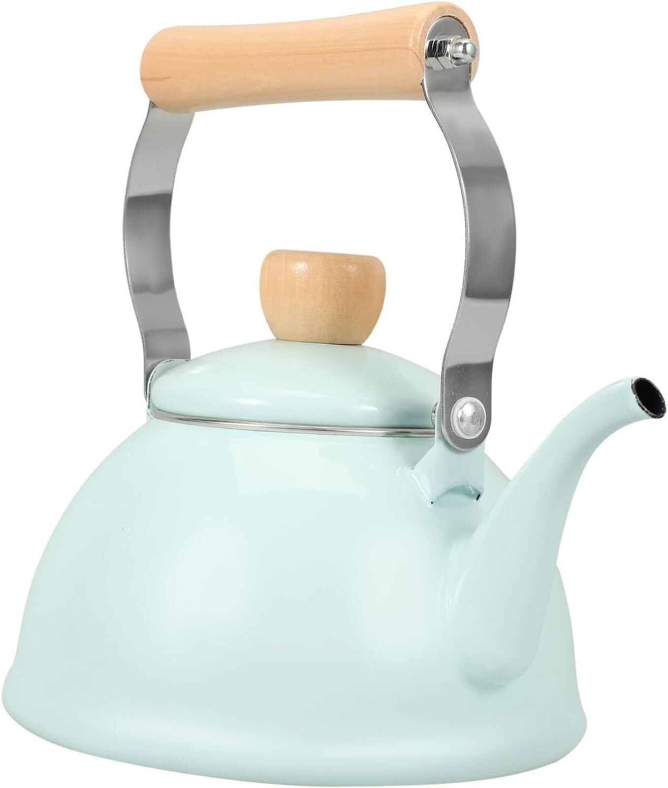 Théière émail 1.5l poignée pliante pour ranger facilement votre bouilloire