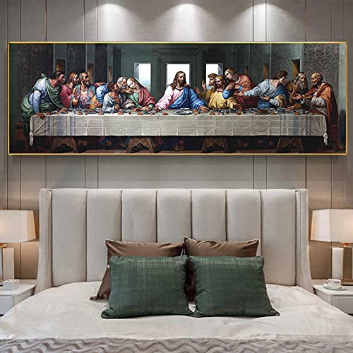 Impression sur toile Da Vinci Dernier Souper grand format pour déco murale
