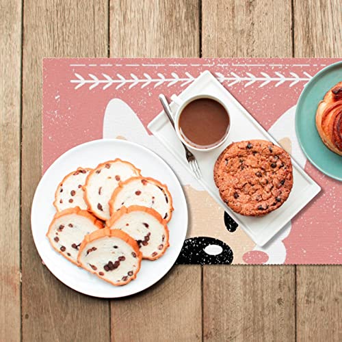 Sets de table en alpaga pour grandes tables à manger conviviales x6 - 7