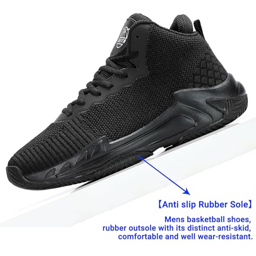 Image of Beita Basketball Shoes for Men High Upper Sneakers Breathable Sports Shoes Anti Slip