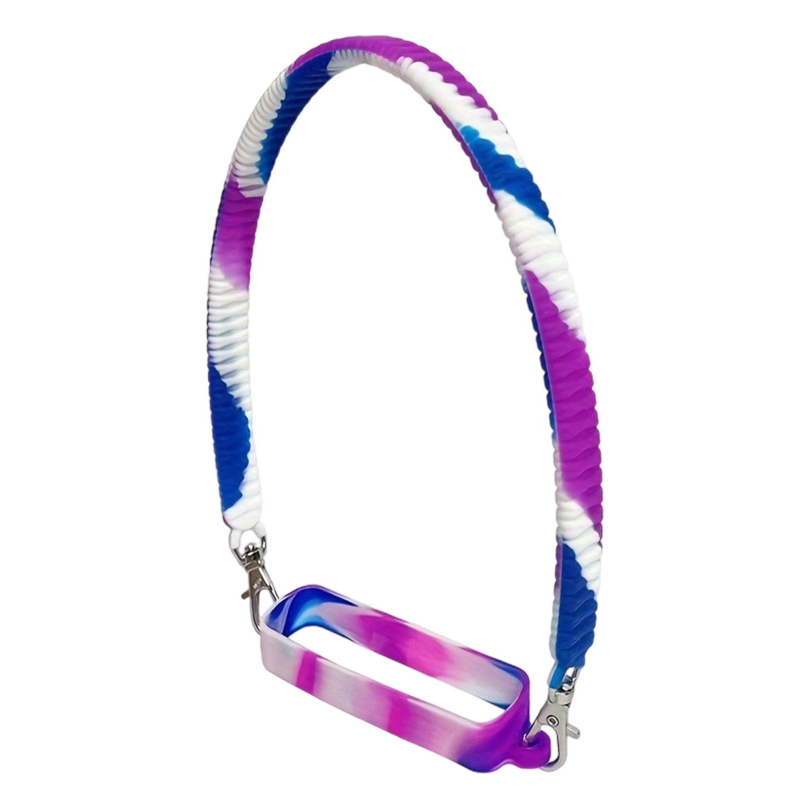 Msioytog Portable Cup Attachments Systems with Colorful Silicone Rope Outdoors Fitness Equipments Essential User Friendly Silicone Cup Carriers