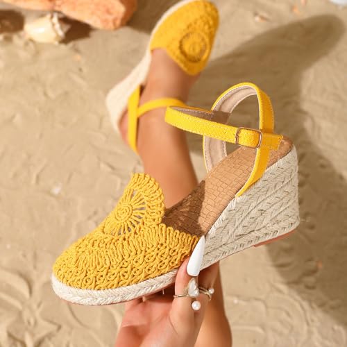 Sandales compensées espadrilles : finies les douleurs aux pieds avec ces talons confortables - 5
