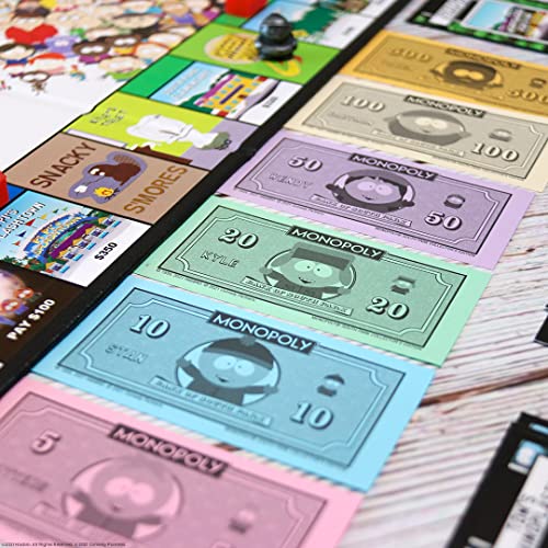 Image of Monopoly South Park | Based on Comedy Central South Park Show | Featuring Familiar Locations, Episodes, and Characters | Officially-Licensed & Collectible Monopoly