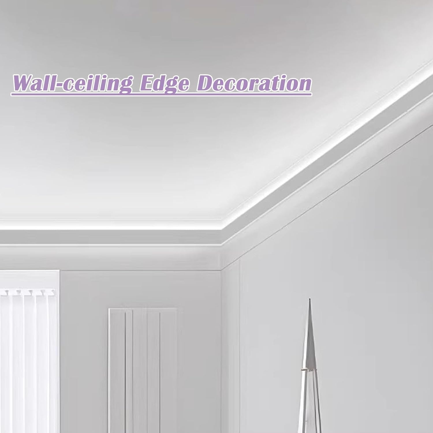 Aluminum Channel Profiles for LED Strips Without LED Strips, Aluminum Channels for Suspended Ceilings, for Cinemas, Bedrooms(8 m/26.2 ft)