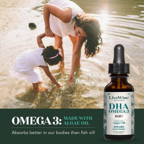 Baby Duo - Vitamin D3+K2 & DHA Omega-3 Liquid Drops, Brain, Bone, Vision image 4