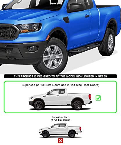 Estribos laterales acero inoxidable Tuxtreme 6.5in Ford Ranger miniatura 2