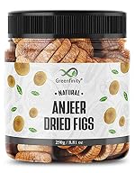 GreenFinity Premium Afghani Anjeer | Dried Figs | Natural, Rich in Iron, Fibre & Vitamins Fig/Afghanistan Anjir Dry Fruit (Pouch Pack) (250 GM(Pack of 1))