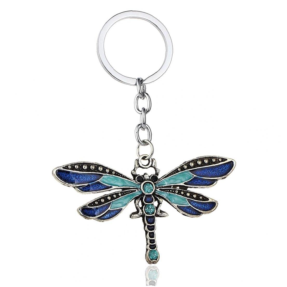 Onsinic Keychain Dragonfly Pendants Keyring Jewelry Gifts Animal Key Chain Car Bags Key Fob