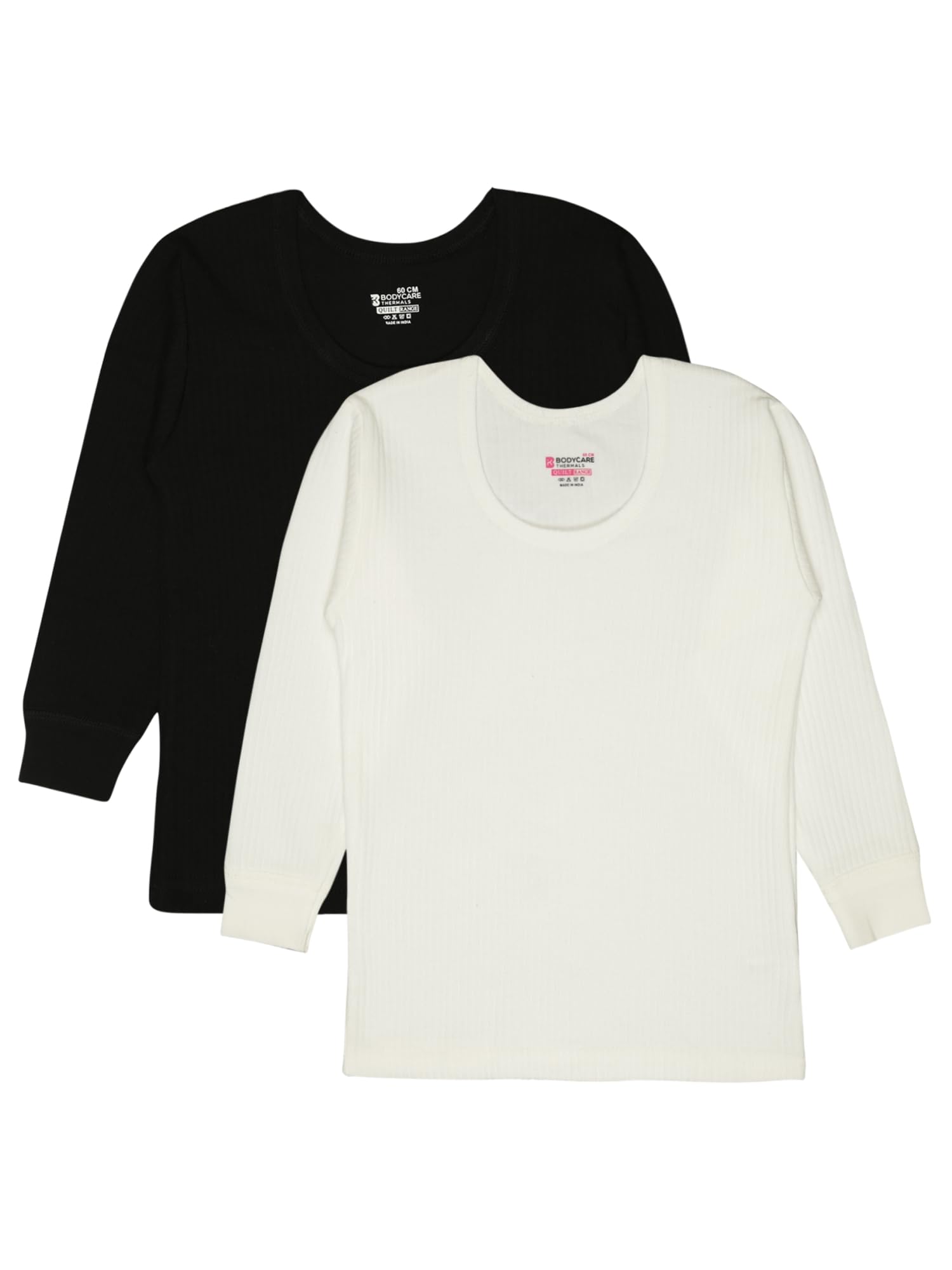 Unisex Slim Fit Thermal Tops Round Neck Full Sleeves Pack Of 2-image-29