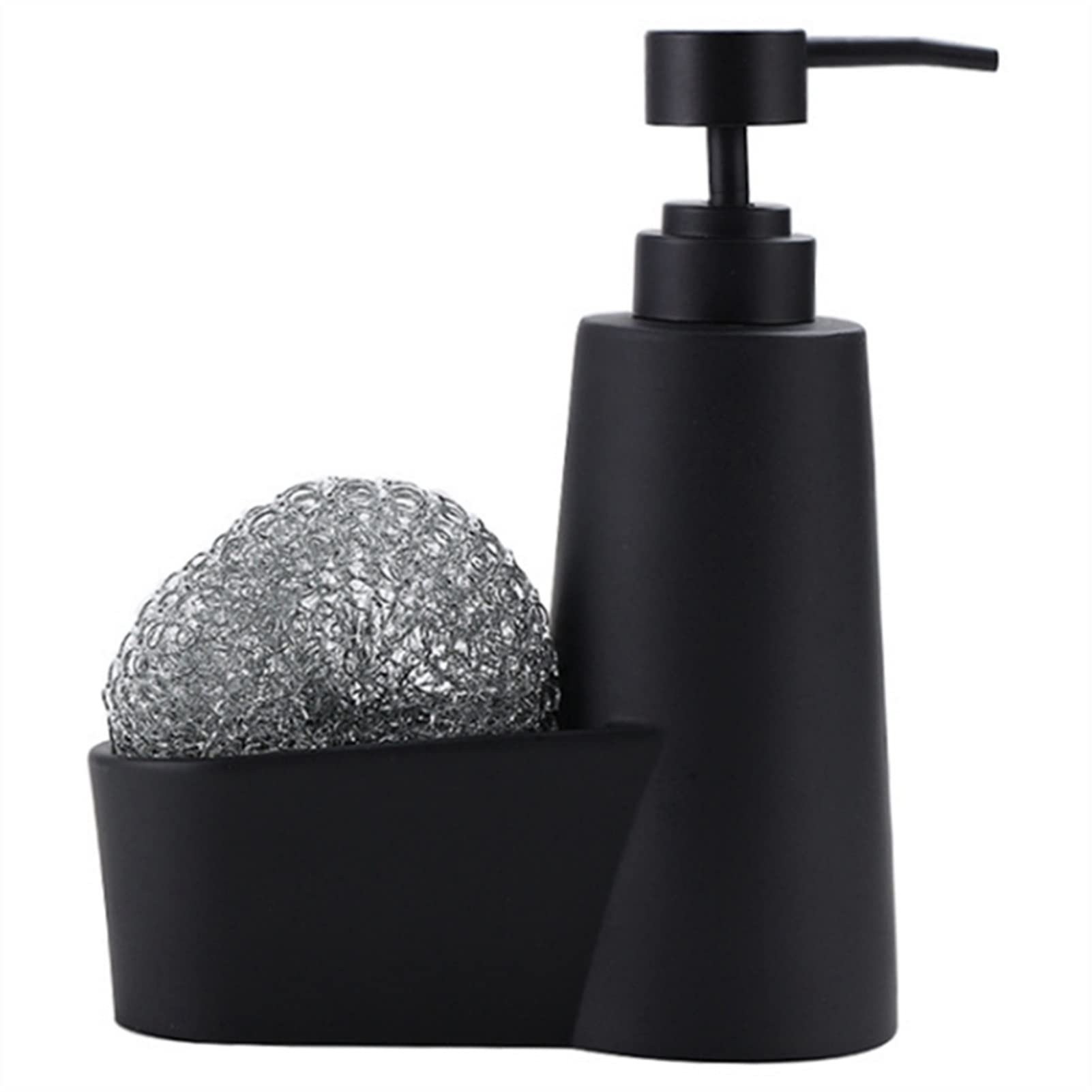 Dispenser di Sapone per detersivo da Cucina, flacone a Pressione, Articoli da toeletta, flacone secondario, detersivo per Piatti, Bagno (Colore: Nero)