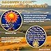 Sobriety Coin One Day at a Time Medallion with Sun and Tree Design, Inspirational AA/NA Token for Sobriety, Recovery, and Healing (1 Year)