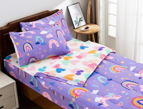 Meeting Story 3pcs Kids Comforter Sets Zipper Bedding Set for
