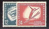 briefmarken 1951  Goldhahn DDR Nr. 280-281 postfrisch ** Wintersport 1951 Briefmarken für Sammler