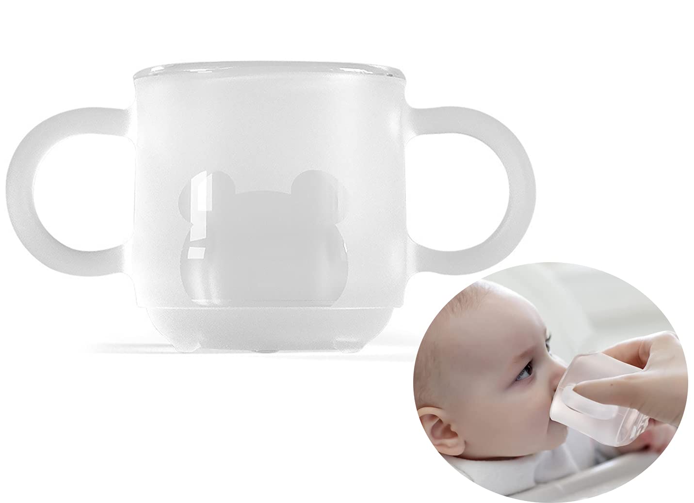 Silicone Toddler Cups, Bpa Free Drop - Proof Training Cups for Baby 6 Months+, 5 Ounce, Soft, Flexible, Drink Easier Independently, Food Grade Silicone, No Hidden Corners, Prevent Choking