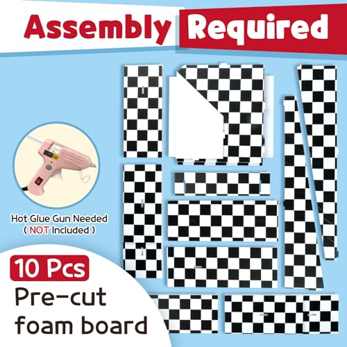 Image of Marquee Numbers Race Car Birthday-Decorations: 3ft Large Fast One Party Decor 2nd 12th Big Light Up Cardboard Number 2