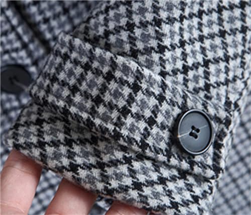 Cromoncent Boys' Winter Wool Blend Coat Kids Warm Thicken Overcoats, 3-14 Years3