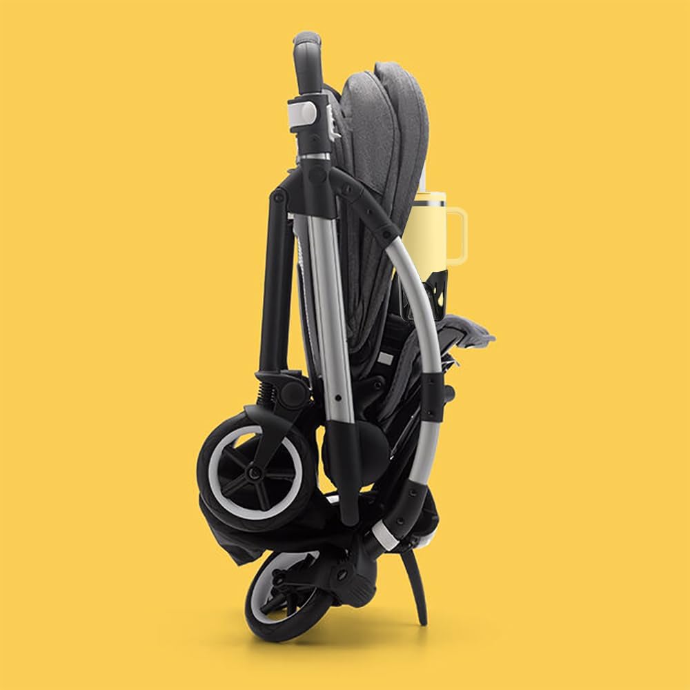 Nouveau Porte-gobelet Compatible avec Bugaboo. Un Ajustement Solide et Ultra-sécurisant. Rotation à 360 degrés. Résistant aux secousses et aux éclaboussures. (Noir)